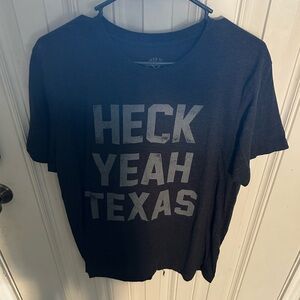 Black 'Heck Yeah Texas' T-Shirt